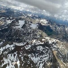 Flugwegposition um 12:45:53: Aufgenommen in der Nähe von 23041 Livigno, Sondrio, Italien in 3809 Meter